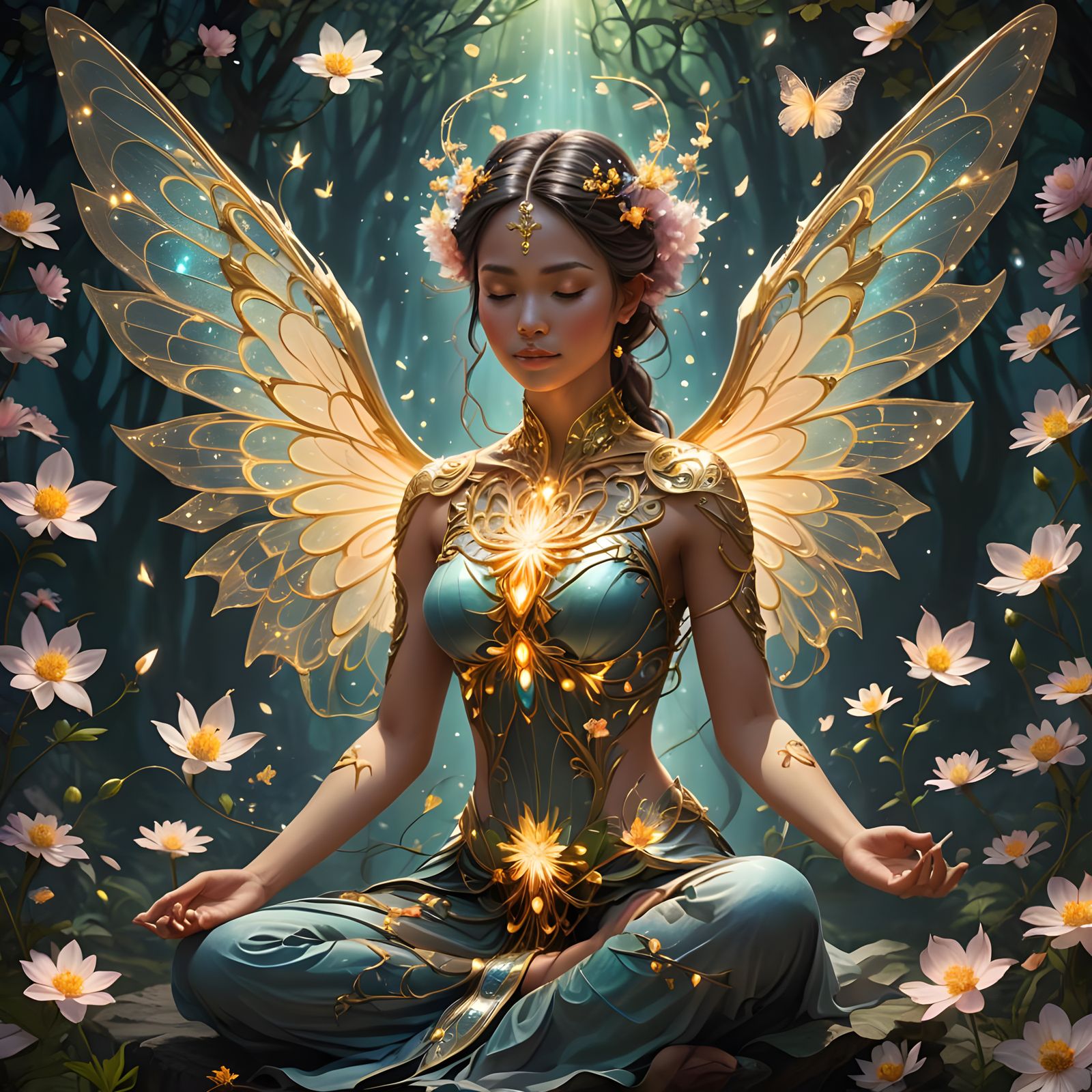 Meditating Fairy