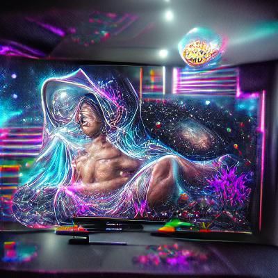Universe 8k resolution holographic astral cosmic illustratio...