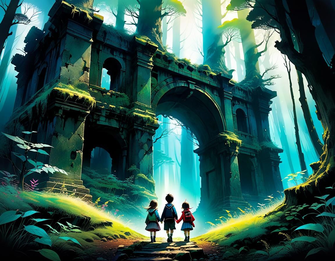 discovering magical old ruins  by @Trickster