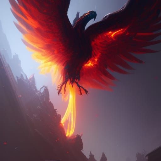 Phoenix rising from the ashes