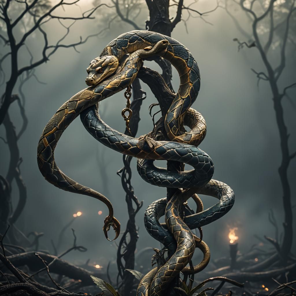 the most awe-inspiring, spectacular caduceus two snakes
