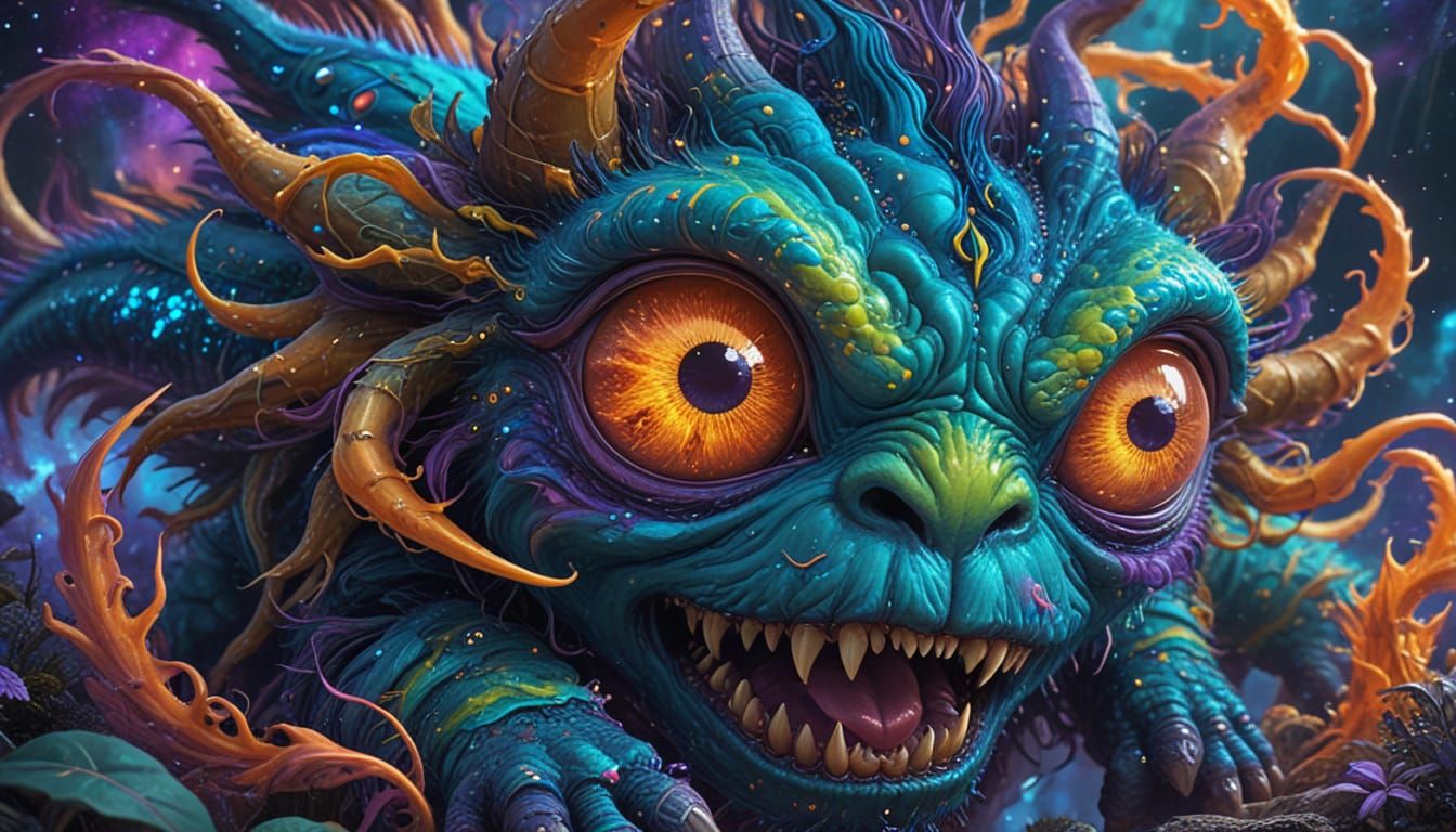 3 INCH CHIBI MONSTER AS MEAN AS THEY COME ......  by @Art of the Mystic