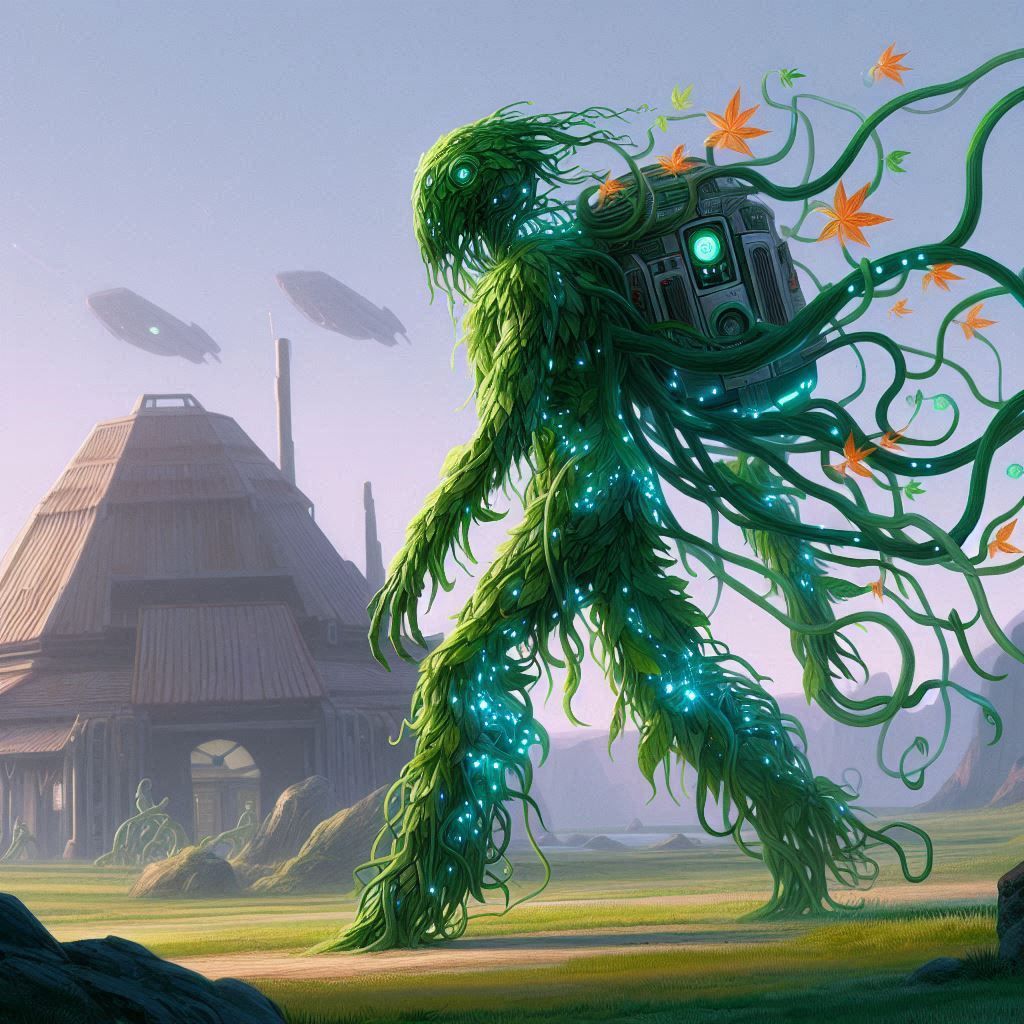 An alien plant on a hike