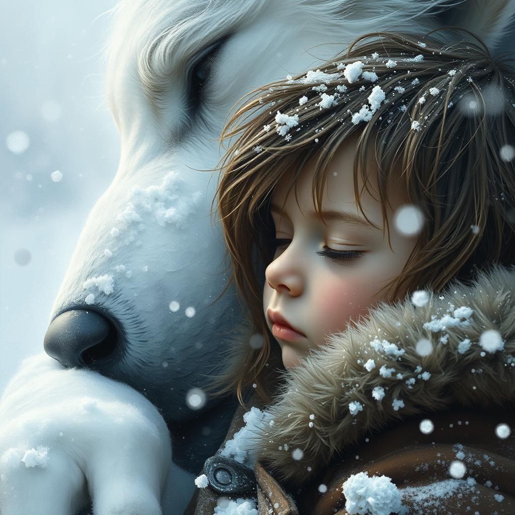 In the snow