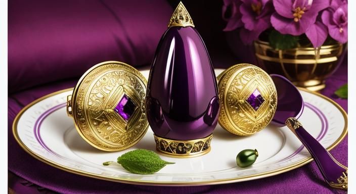 A Faberge Eggplant