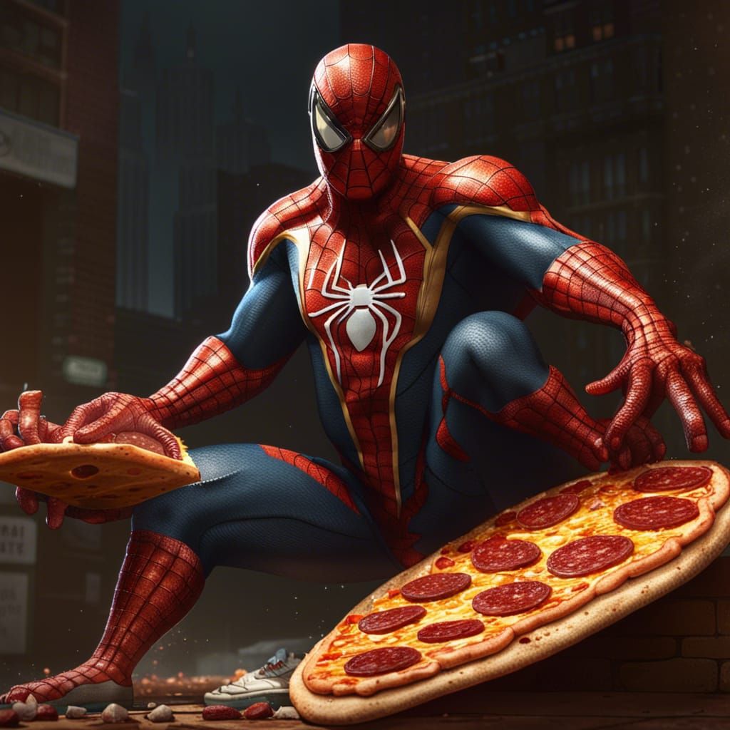 Superhero Pizza - AI Generated Artwork - NightCafe Creator