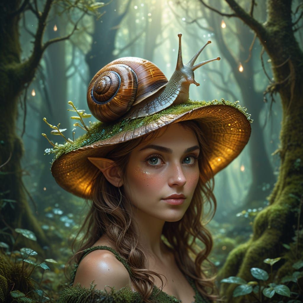 A snail hat  by @Darkmina 