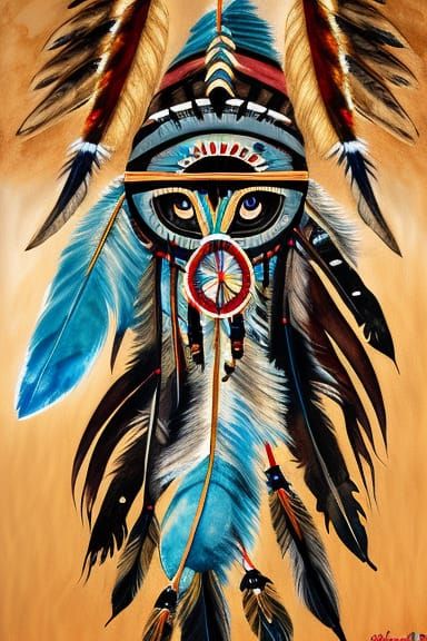 Spirit Guide eagle feathers dream catcher