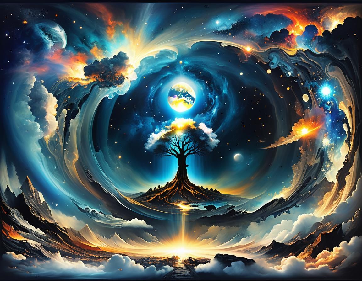 dreamworlds coalesce into waking reality  by @AlsoEddy