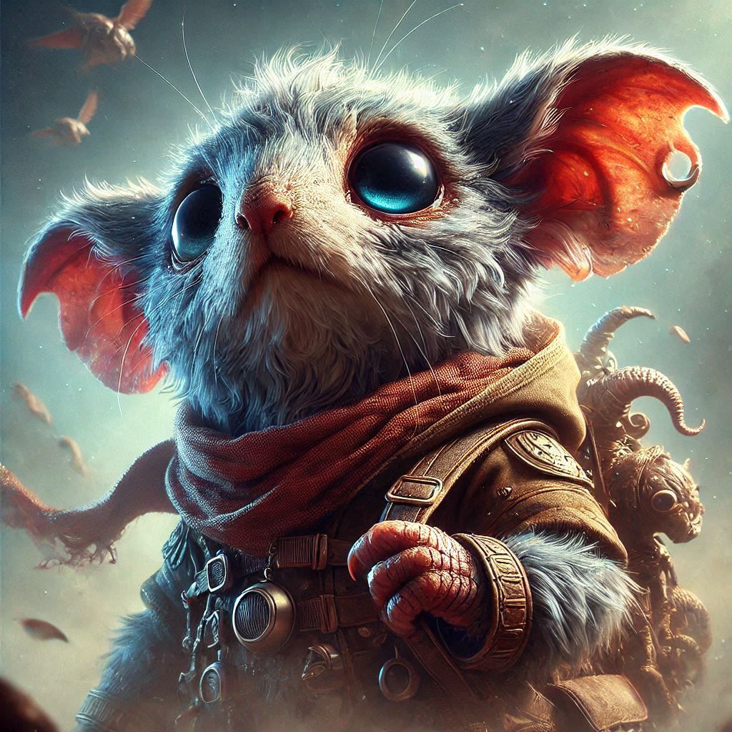 adorable fairy-tale fantasy creature portrait..