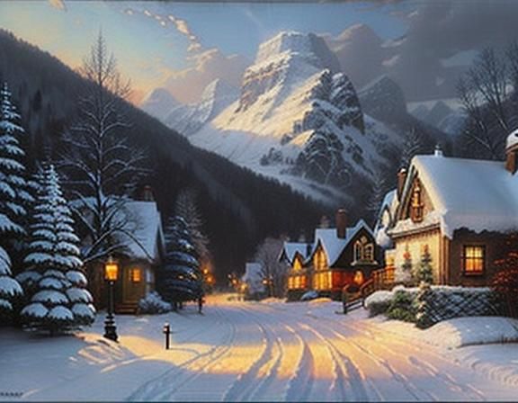 Winter Is Coming Snow Ice Landscape Oil Painting Thomas Kinkade   UF3YhJZrr1iwKbe41nxo  1  R4kxw 