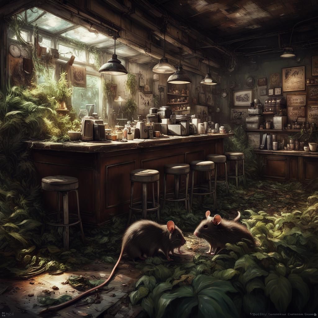 Abandoned Coffee Shop 😞  They found new place for gossiping and telling stories.  by @Creativeebro