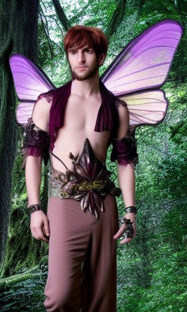 Handsome faery man