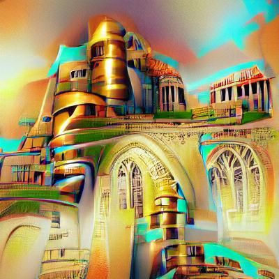 Epic Ancient architecture church 8K 3D beautiful HDR art dec...
