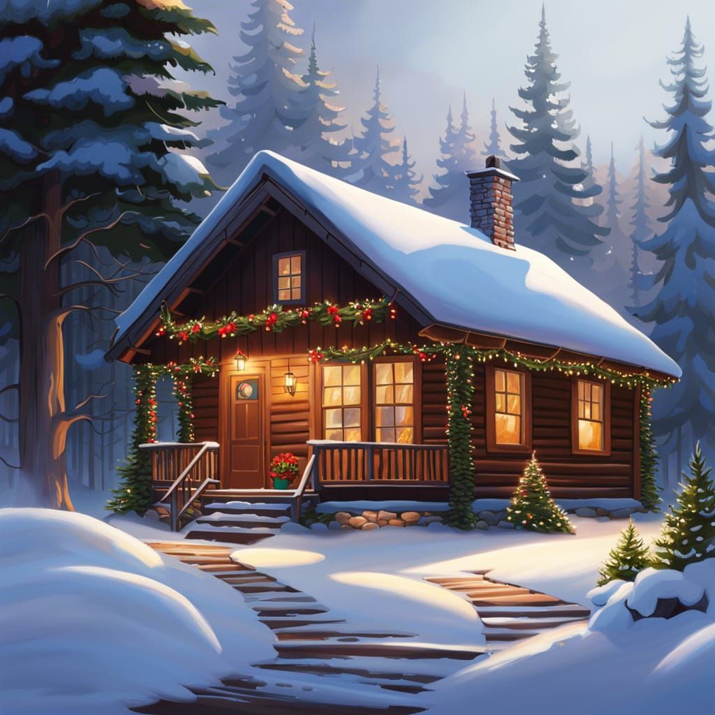 Cozy cabin #2 - AI Generated Artwork - NightCafe Creator