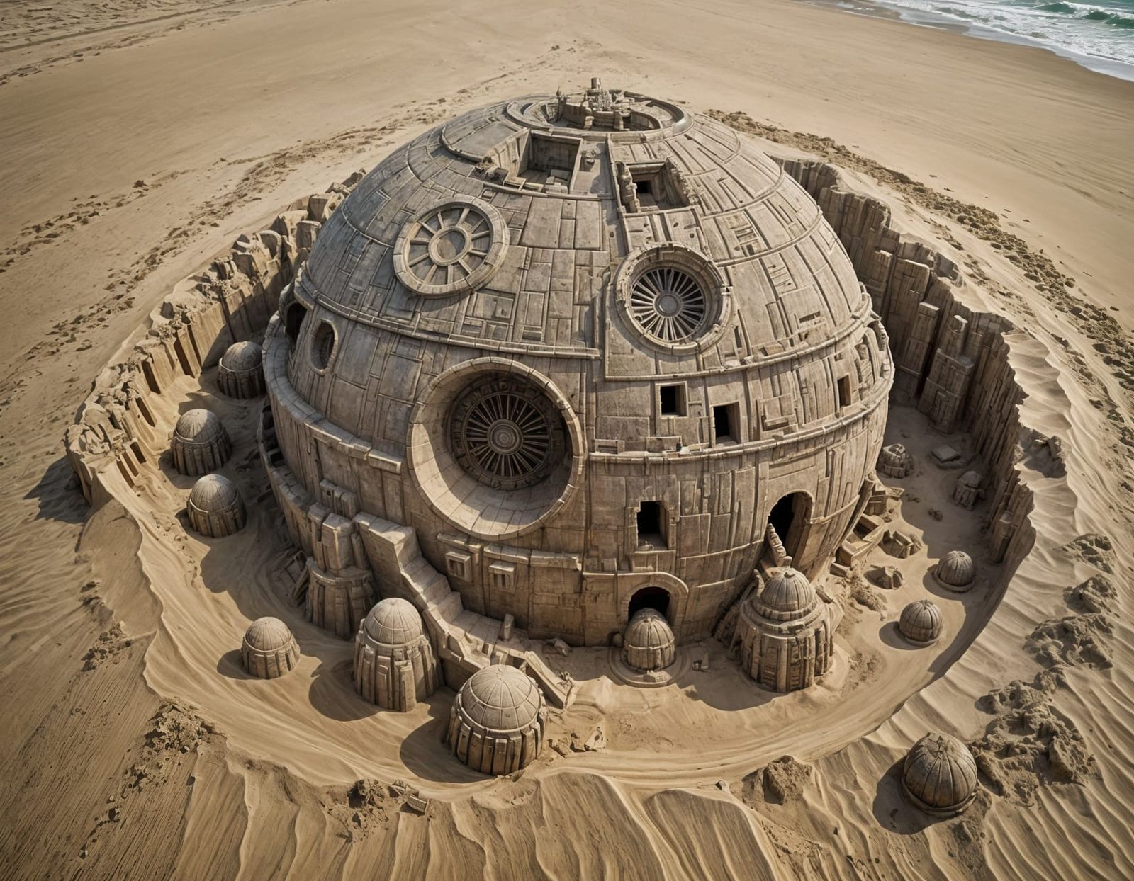 Sand death star  by @Fouloudglioziol 