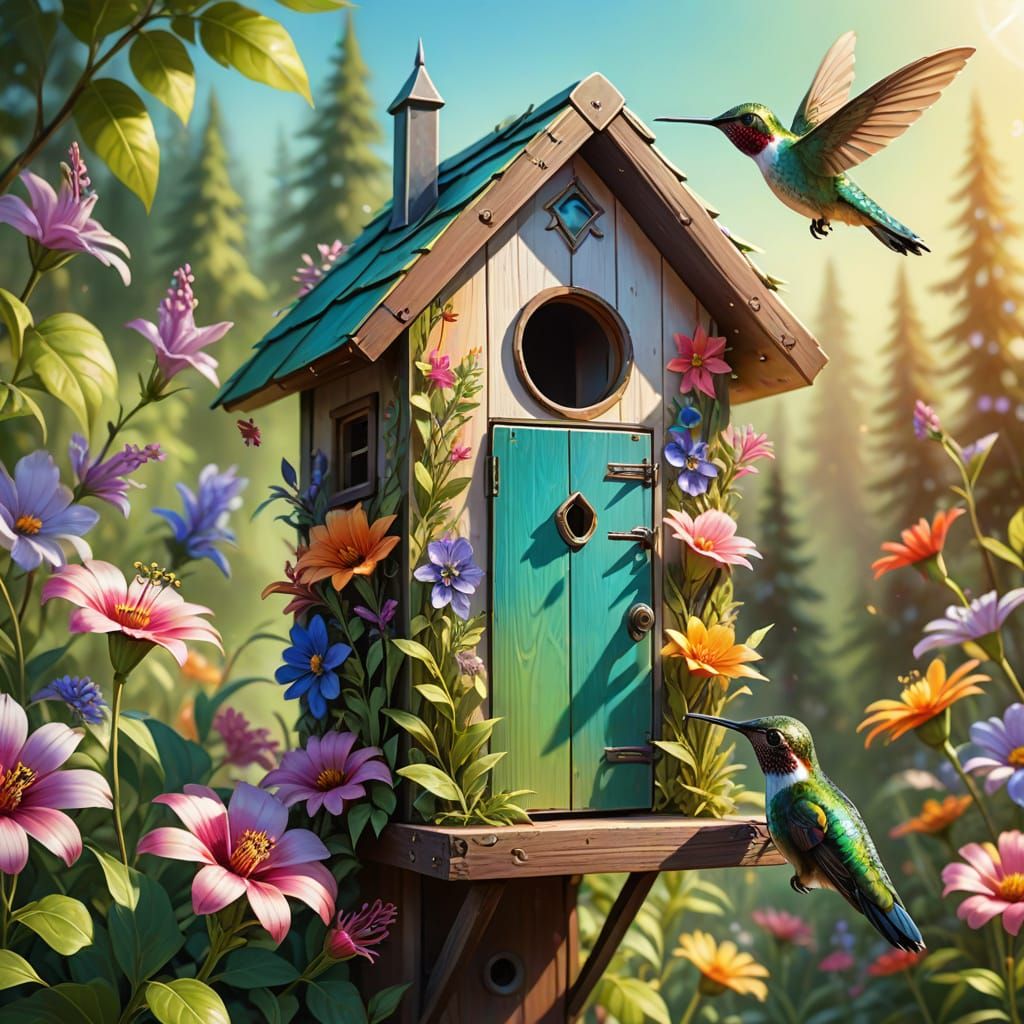 Hummingbird house  by @Kayanna