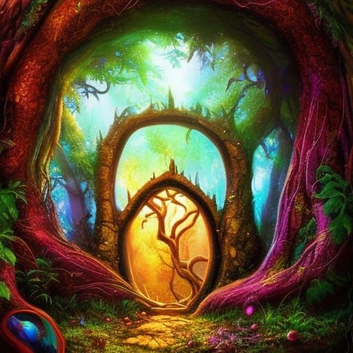 The Tree Portal 9 - AI Generated Artwork - NightCafe Creator