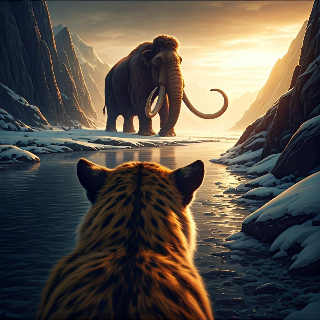 Prehistoric Encounter  by @Soralba