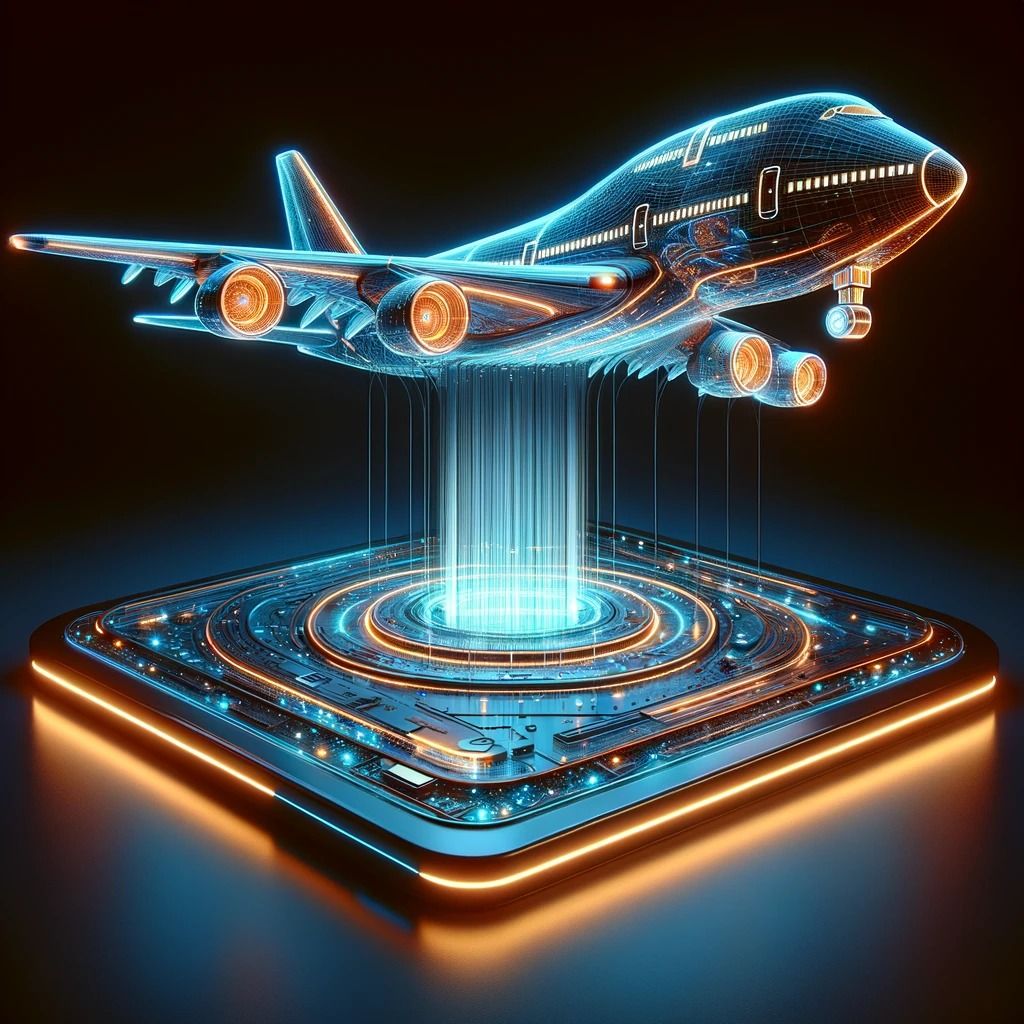 Neon Odyssey: The Majestic Journey of Light and Technology