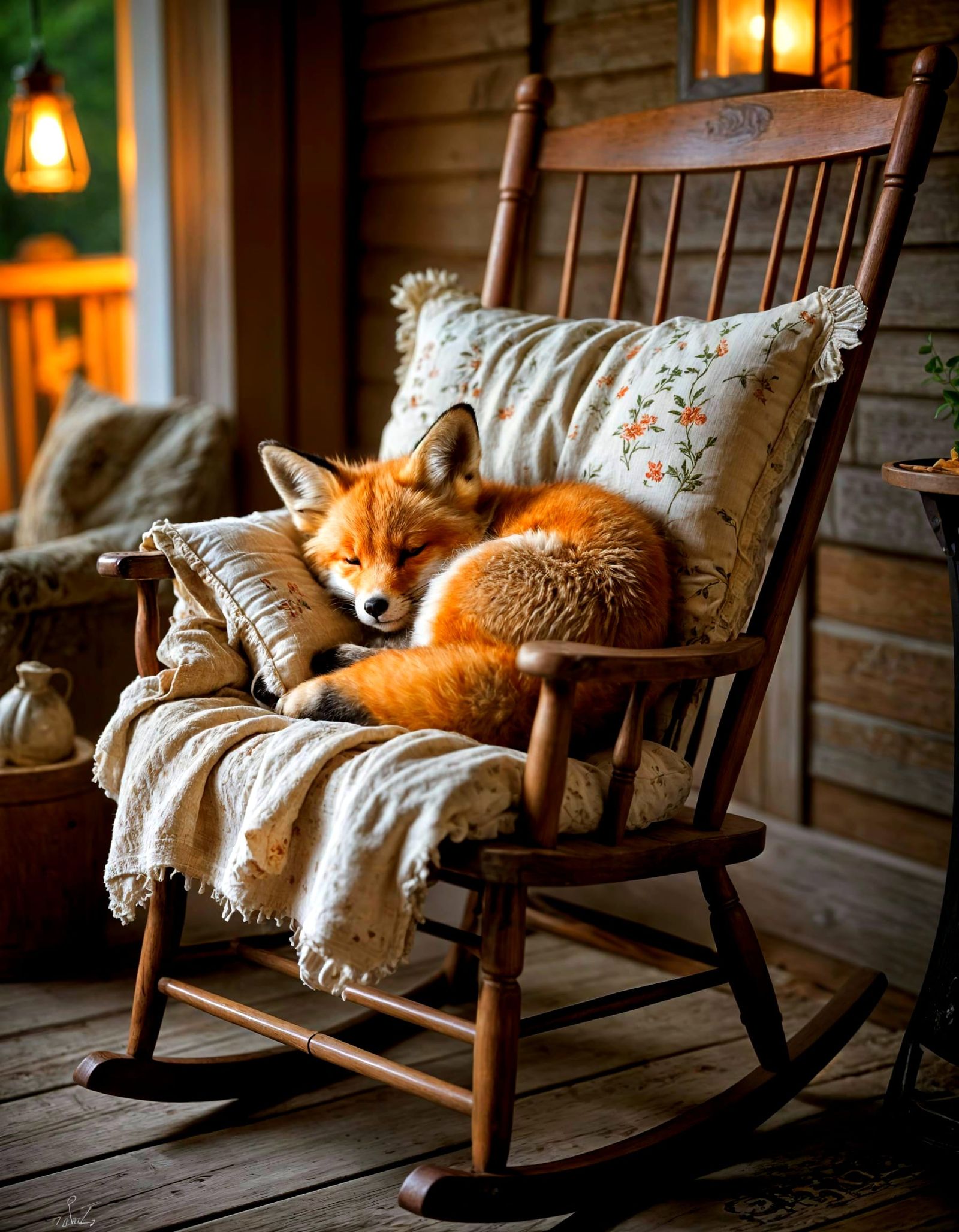 Rocking the Fox to Sleep  by @KBunny001