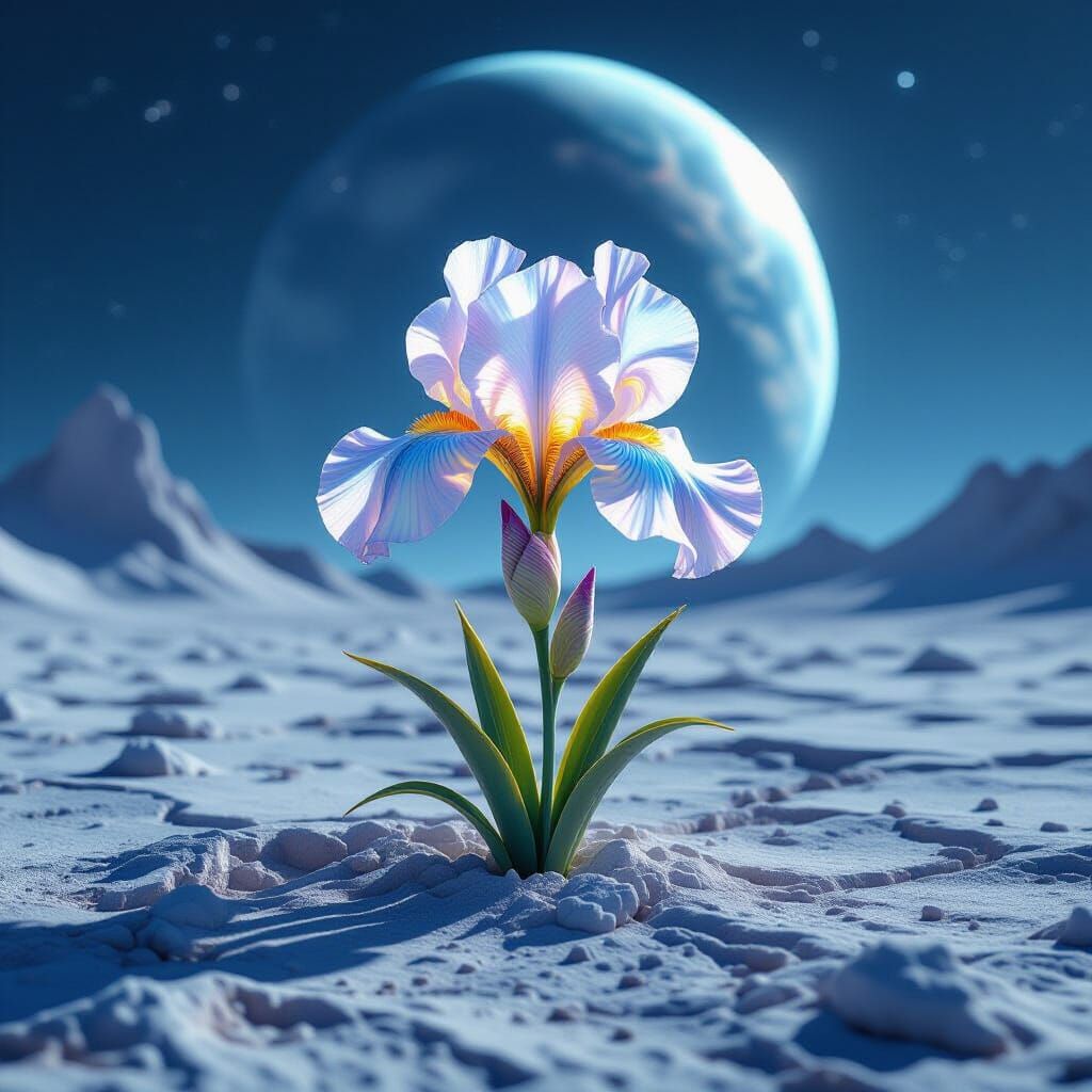 Lonely Moon Iris  by @Warlock11
