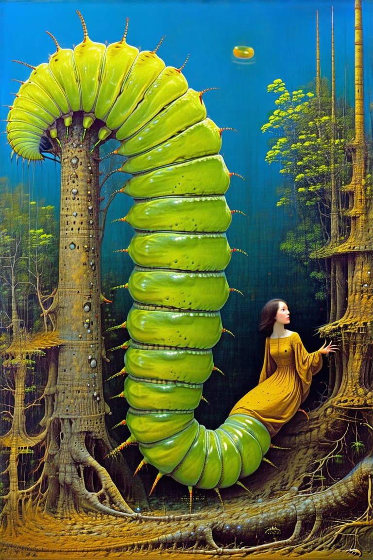 Caterpillar woman