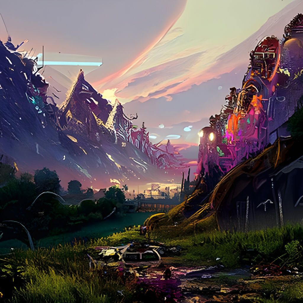 Horizon Zero Dawn Valley - AI Generated Artwork - NightCafe Creator