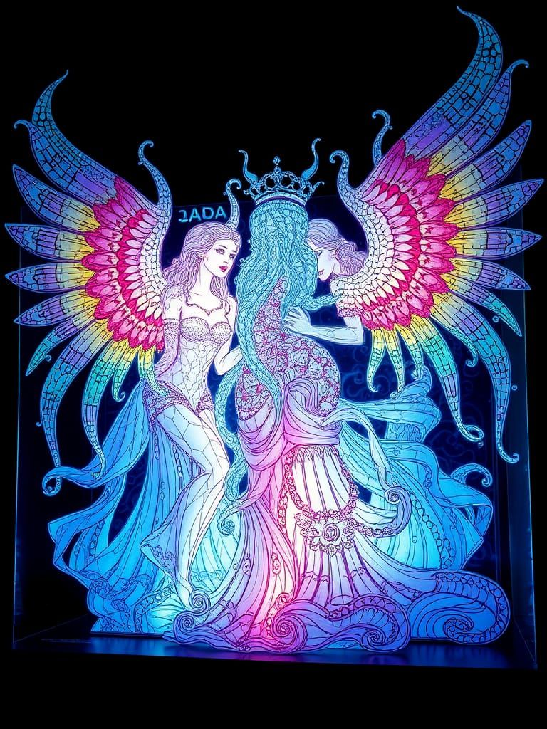 (Heavenly Light Projecting Into Your Soul A Light Sculpture ...