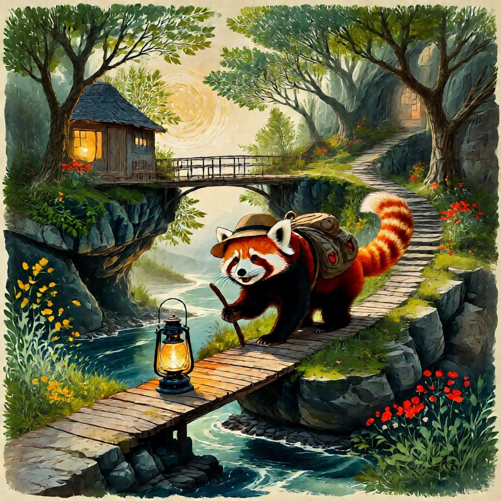 Red Panda Explorer on Floating Islands