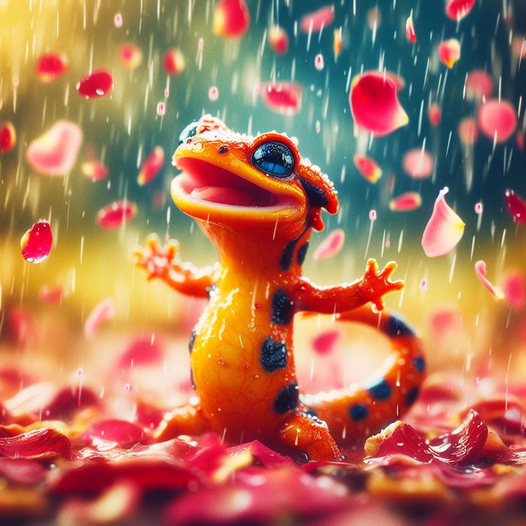 Fire Salamander, 'American Beauty'-style 🌹