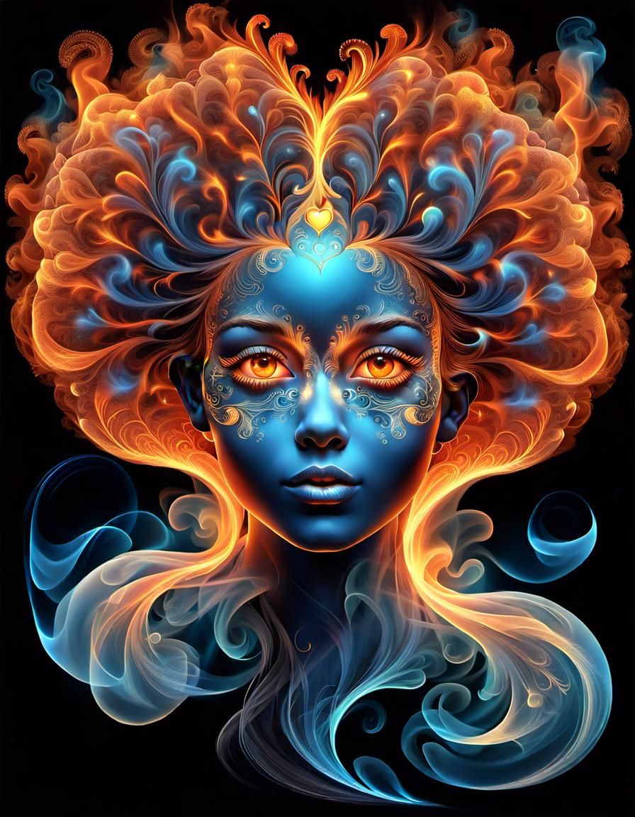 Firey Portrait of love 05