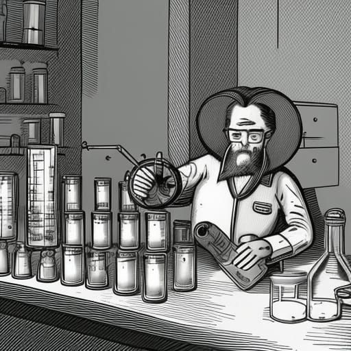 Mad chemist 2 - AI Generated Artwork - NightCafe Creator