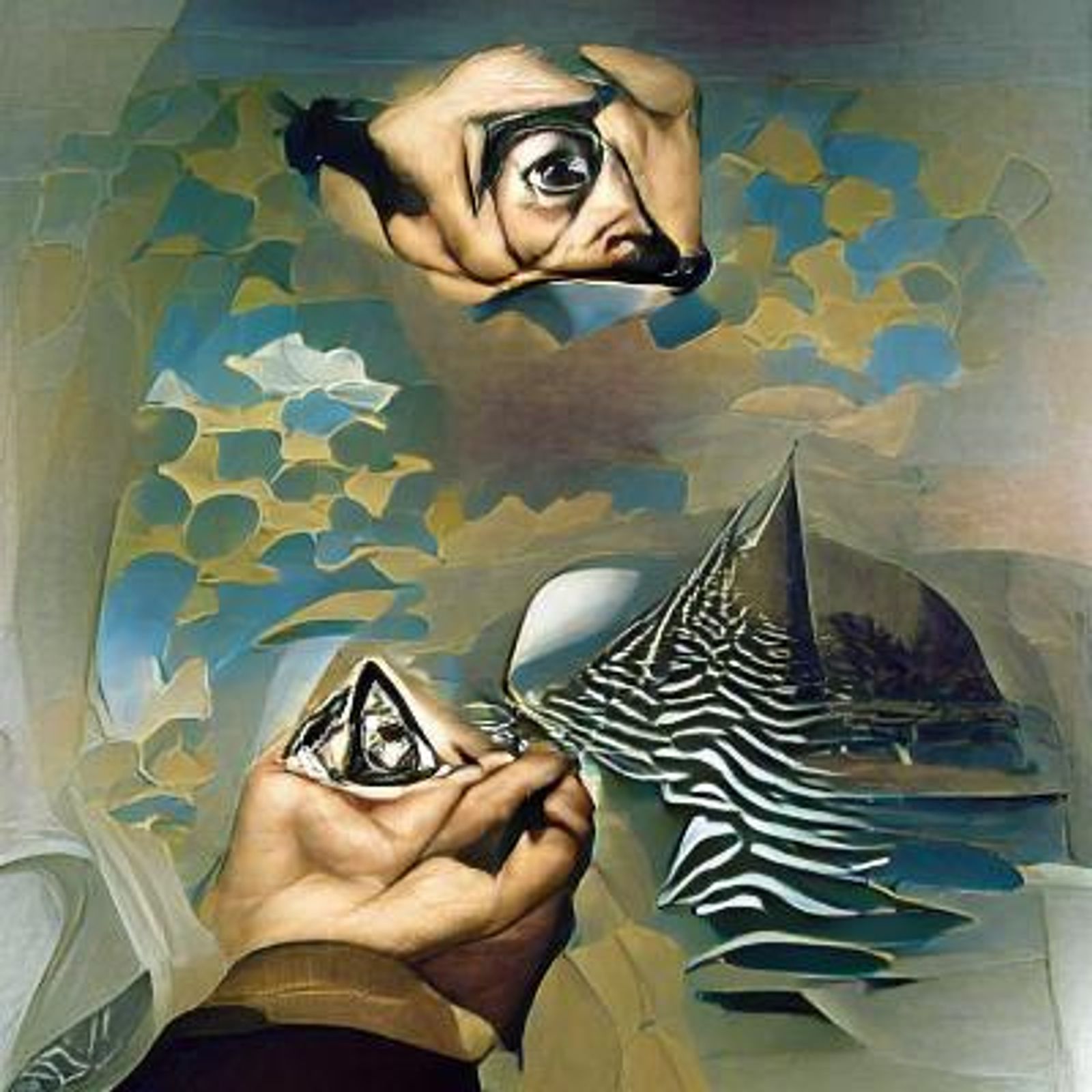 Dali and Escher AI Generated Artwork NightCafe Creator