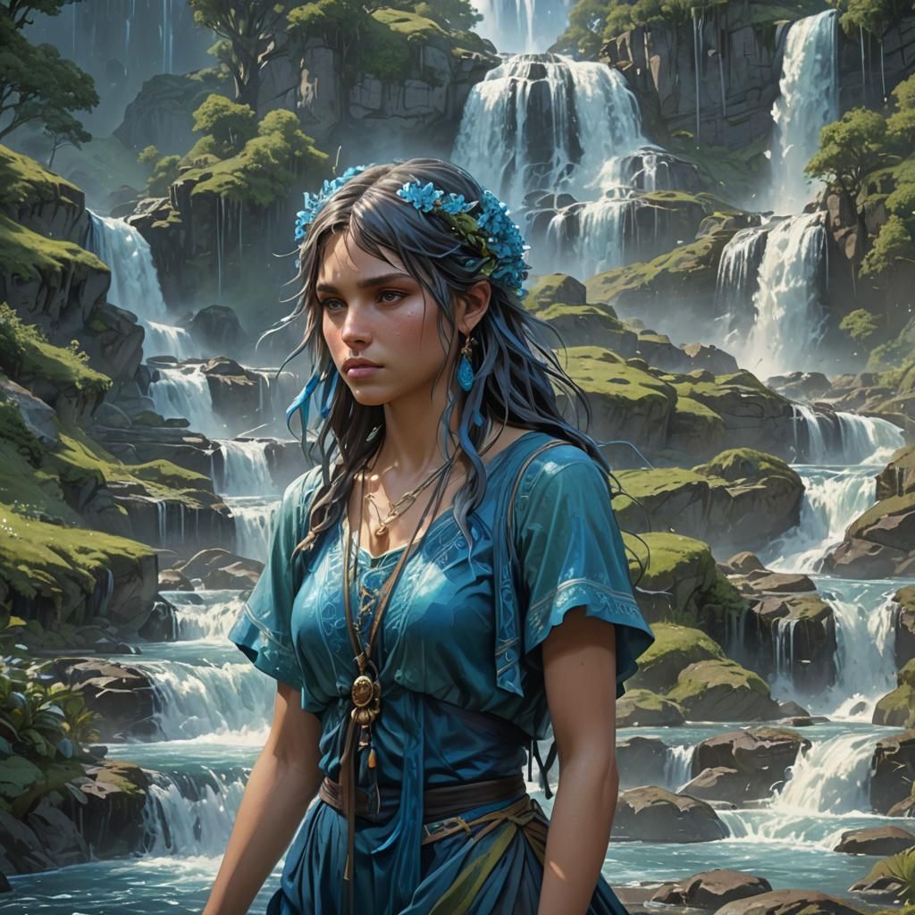 Cerulean Water Woman