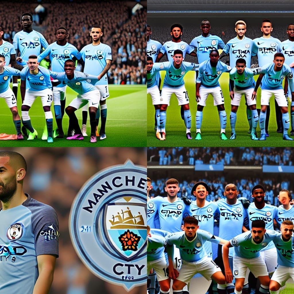 Manchester City F.C. - AI Generated Artwork - NightCafe Creator