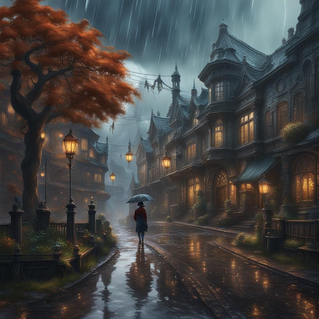 Rainy Day Walk  by @KLOlson