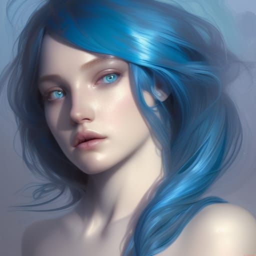 Blue Mermaid - AI Generated Artwork - NightCafe Creator