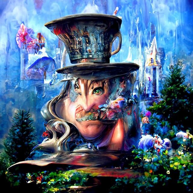 Machatter the mad hatter of Alice in wonderland