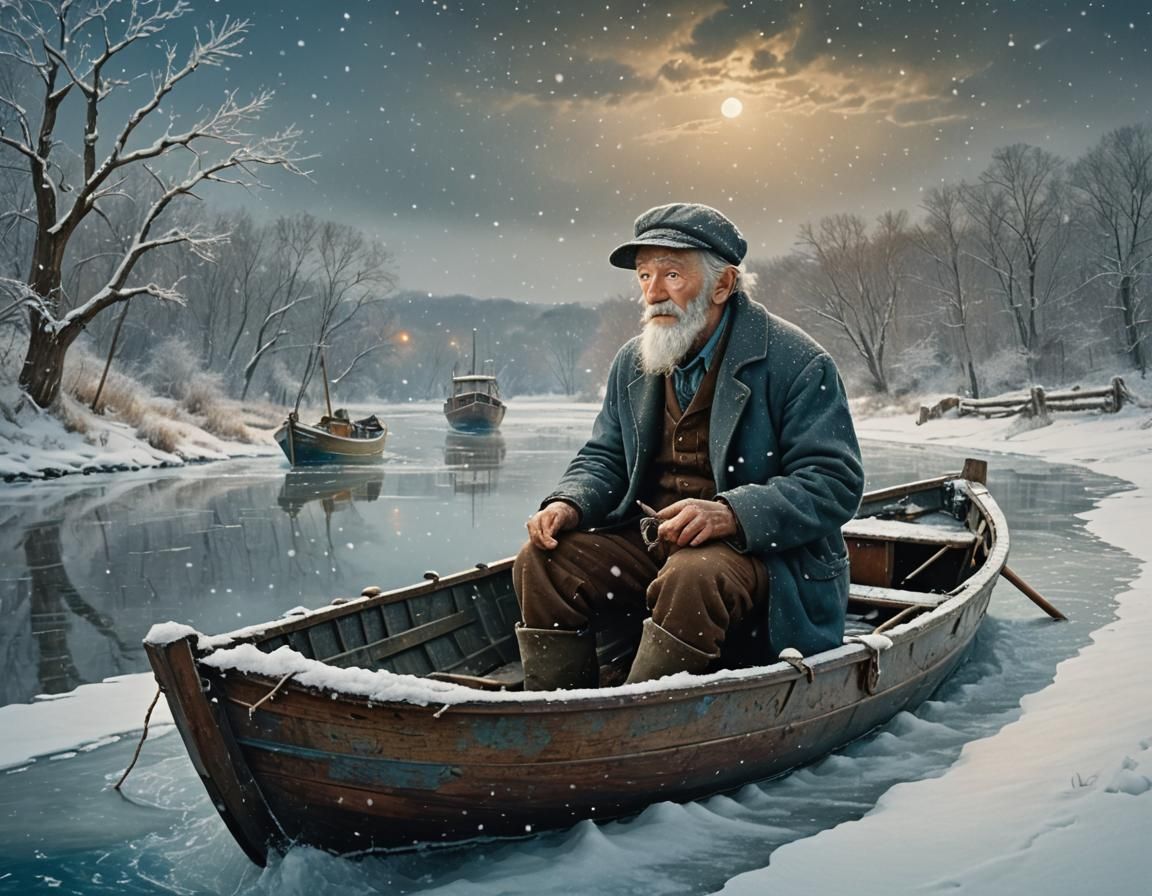 Man and his Boat  by @Stormy Dawn