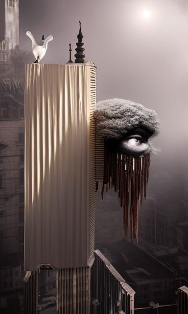 Surreal Dreamscape Inspired by Stop-Motion Cinema