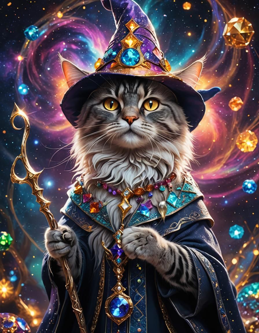 Wizpurr the Magnificent  by @Swiss Army Squid