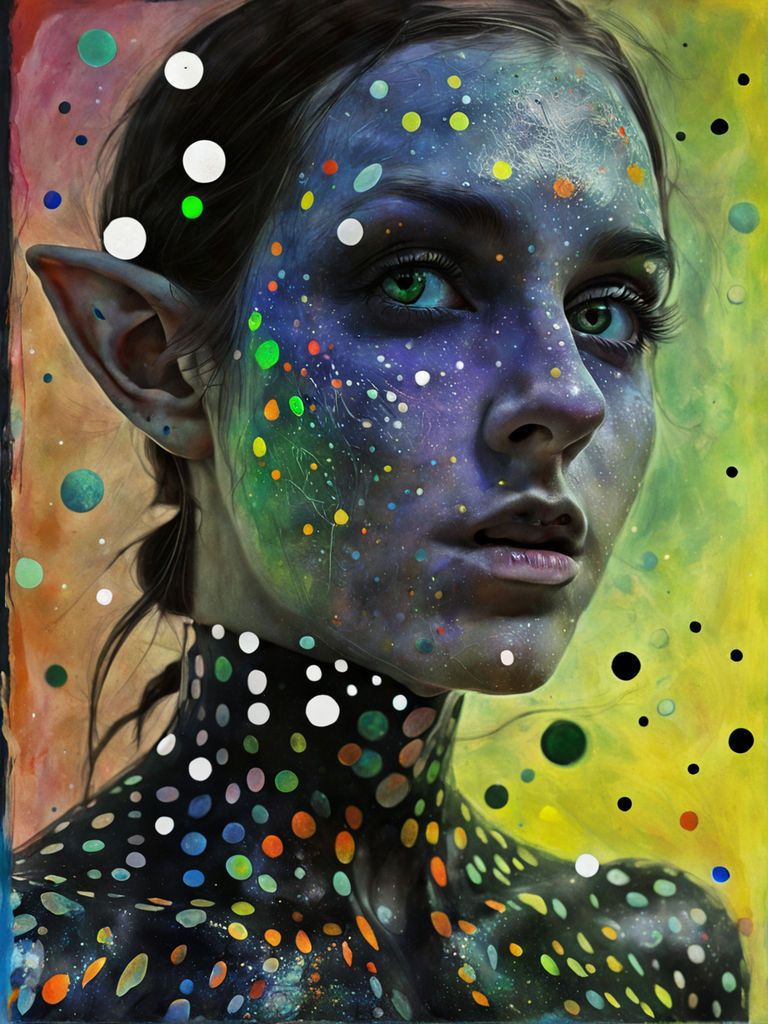 Chromaflux and Fragmentalism art in Nihilux Style