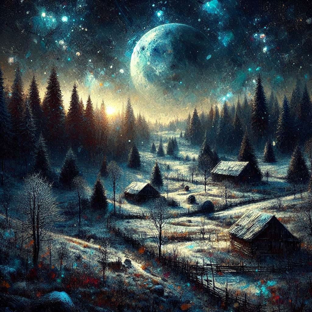 Moonlit Memories on Frosted Fields