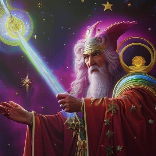 Celestial Wizard - AI Generated Artwork - NightCafe Creator