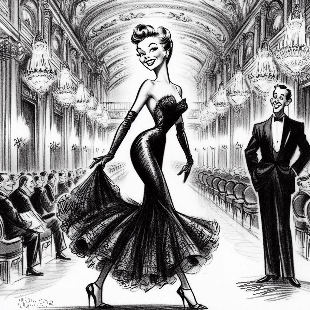 'Mitzi Gaynor (2)' A Phony Hirschfeld