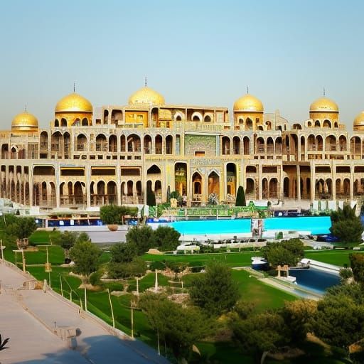 Persian grand luxury golden city