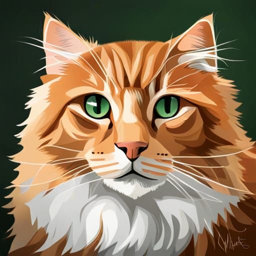 Ginger Cat Portrait 2 Ai Generated Artwork Nightcafe Creator