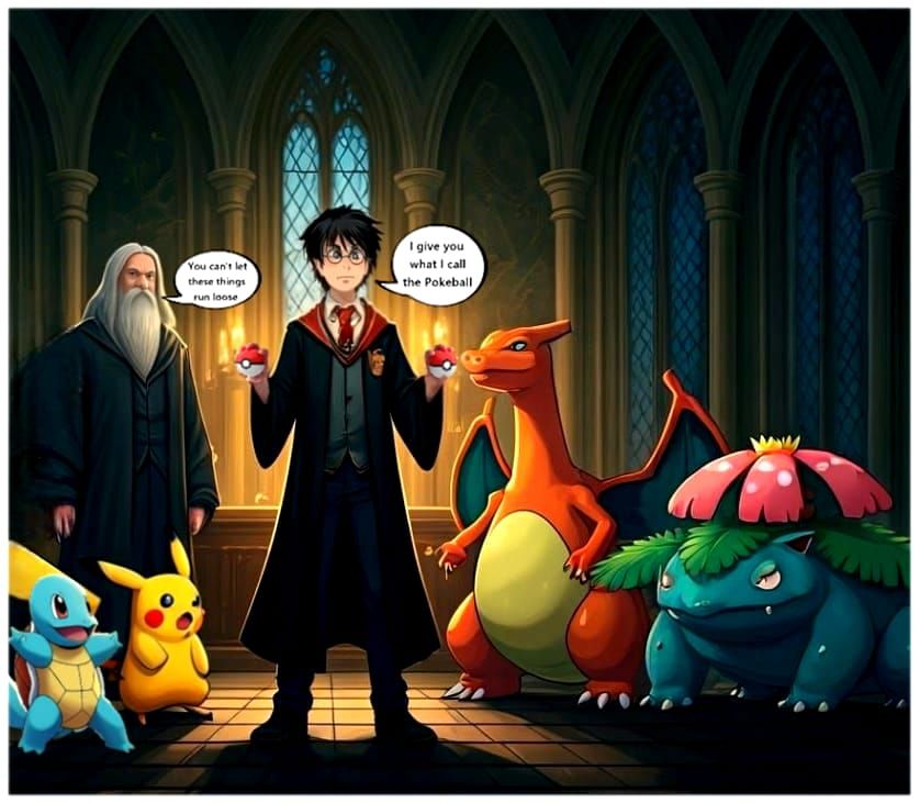 Hermione invents the pokeball