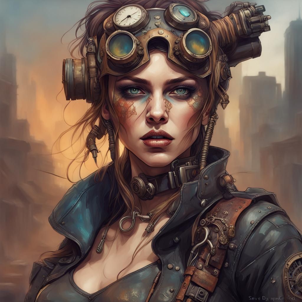 steampunk woman - AI Generated Artwork - NightCafe Creator